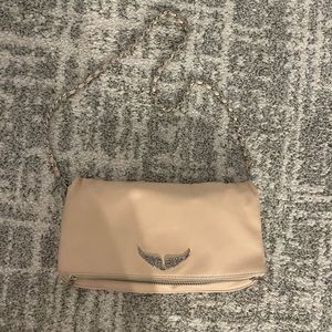 Baby pink Zadig and Voltaire chain crossbody, good condition